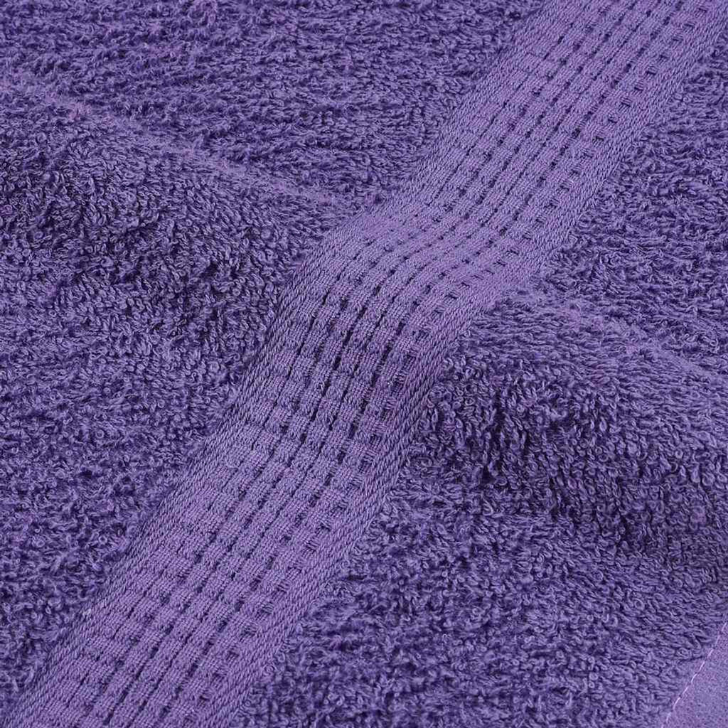 Towel Cotton Purple 200 x 80 cm Bathroom Bath Linen Home Towels 2 pcs Sauna