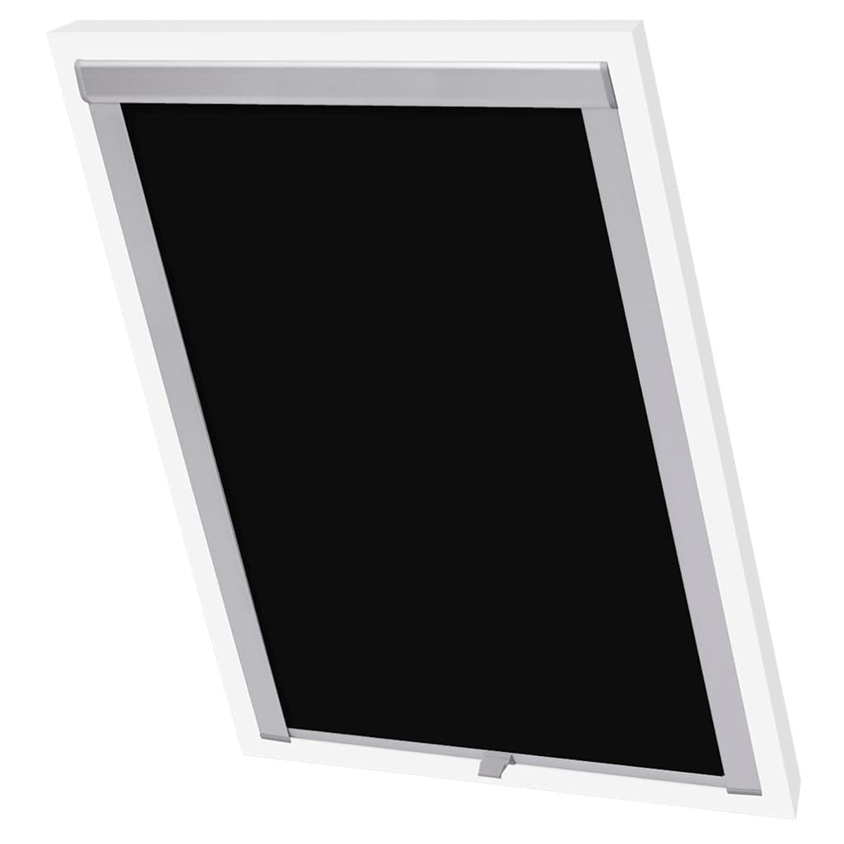 Roller Blind Blackout Fabric Black 38.3 x 74 cm Window Shade Window Covering