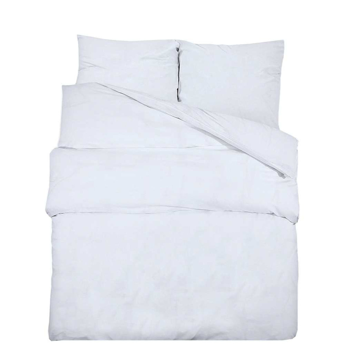 Duvet Cover Cotton White 200 x 200 cm Bedding Bed Linen Bedroom Quilt 200x200cm