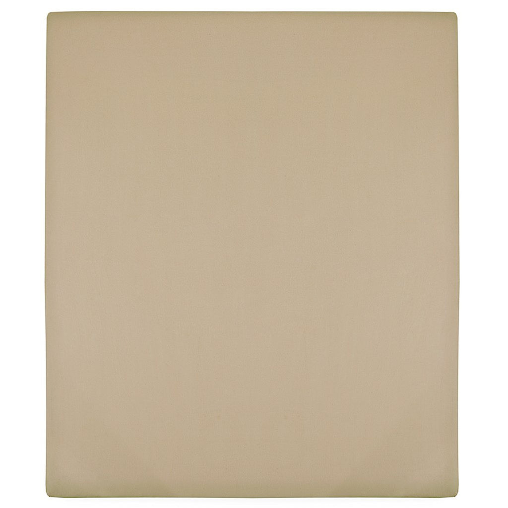 Jersey Fitted Sheet Cotton Taupe 200 x 100 cm Bedroom Furniture Bedstead