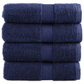 Towel Cotton Navy Blue 50 x 30 cm Bathroom Bath Linen Home Towels 4 Variant 2