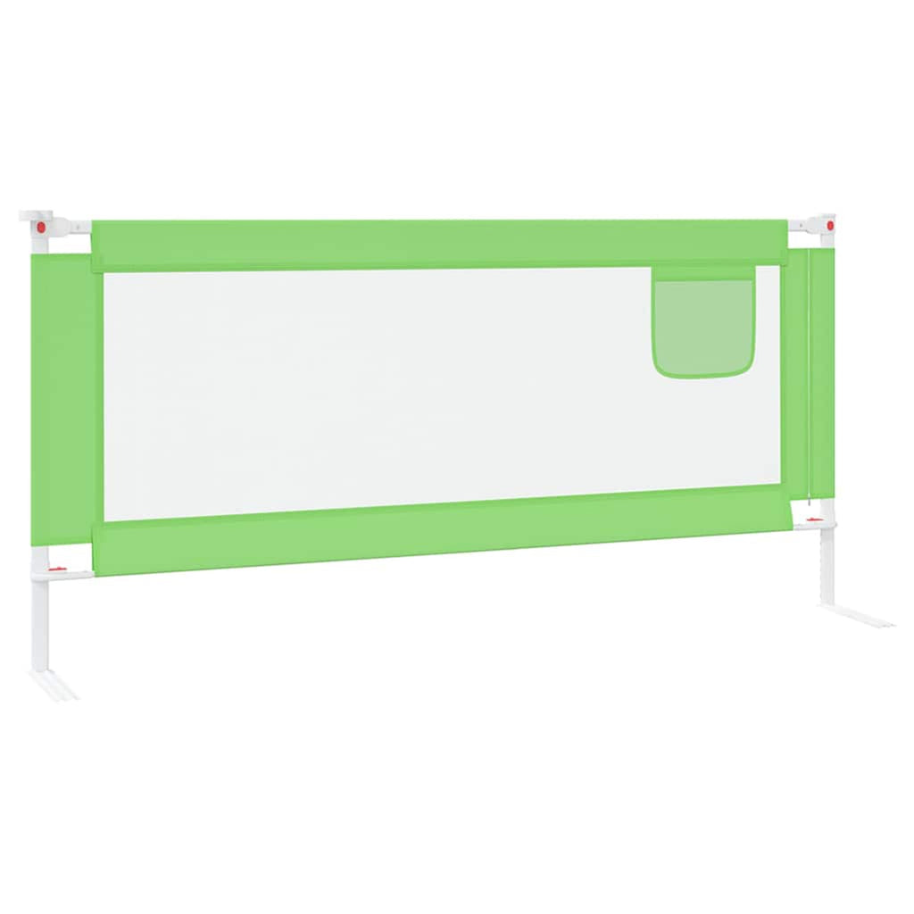 Toddler Safety Bed Rail Fabric (100% Polyester) Green 200 x 25 x 95 cm