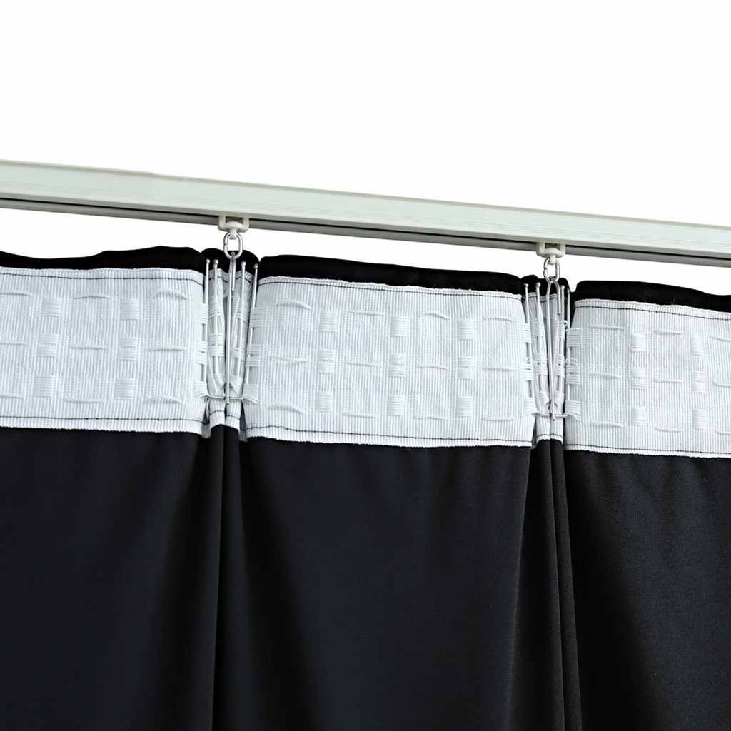 Blackout Curtain Velvet Black 140 x 175 cm Window Dressing Home Variant 2