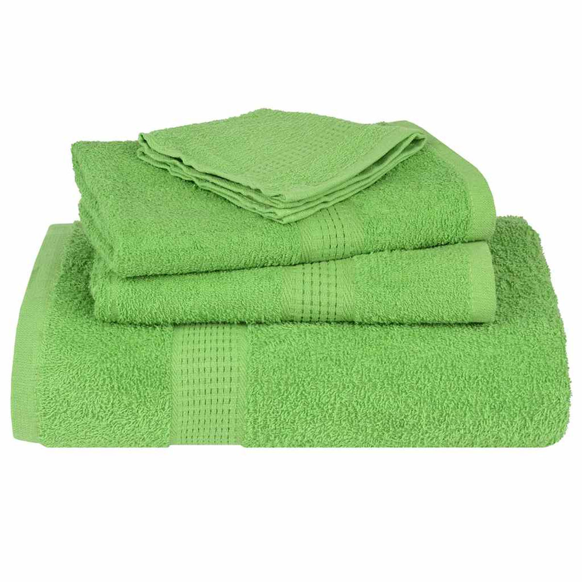Towel Cotton Apple Green 150 x 100 cm Bathroom Bath Linen Home Towels 4 pcs