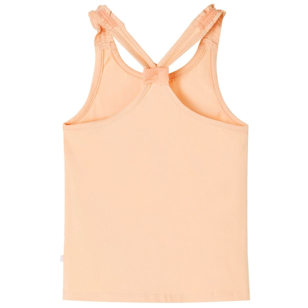 Kids'Tank Top Light Cotton Light Orange 128 Kids Clothing Children's Wear 128