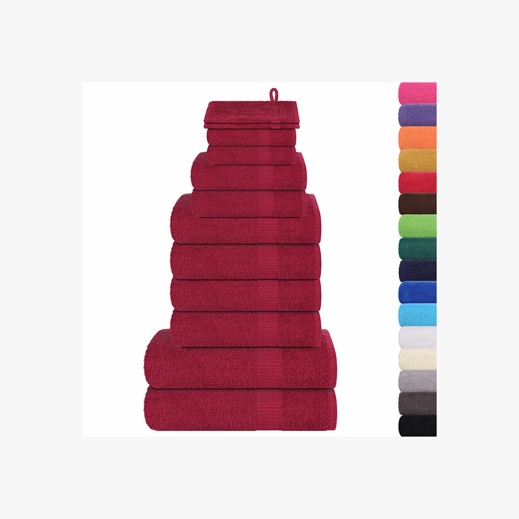 Towel Cotton Bordeaux 15 x 21 cm Bathroom Bath Linen Home Bath Towels &
