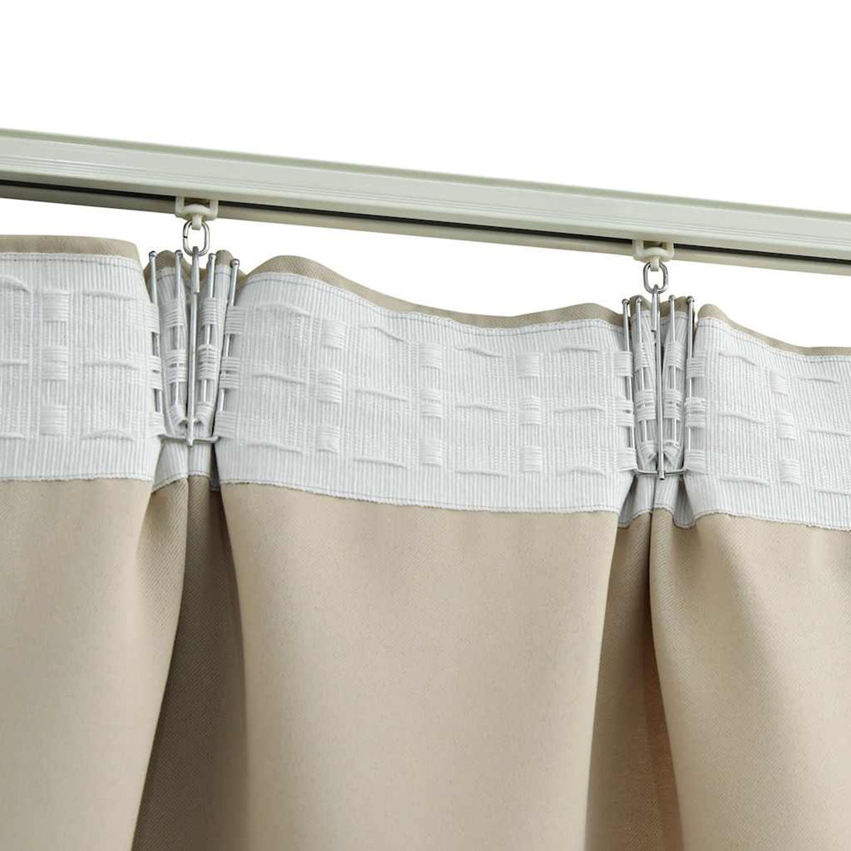 Blackout Curtain Polyester Beige 140 x 225 cm Window Dressing Home Variant 2