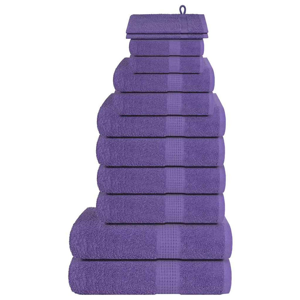 Towel Cotton Purple 15 x 21 cm Bathroom Bath Linen Home Bath Towels & Flannels