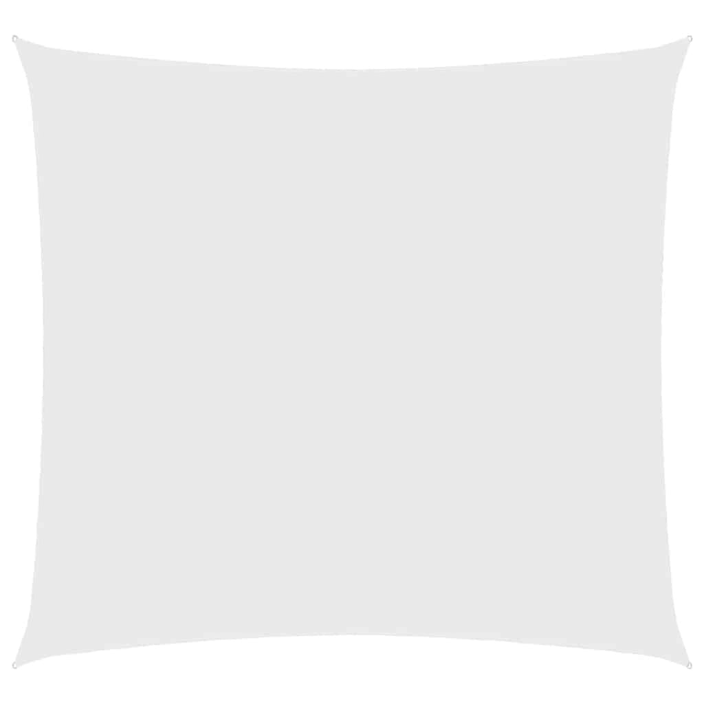Sunshade Sail Oxford Fabric White Water Resistant UV Resistant 300 x 300 cm