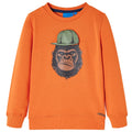 Sweatshirt Cotton Dark Orange 116 Kids Clothing Children's Top Kids Wear 116