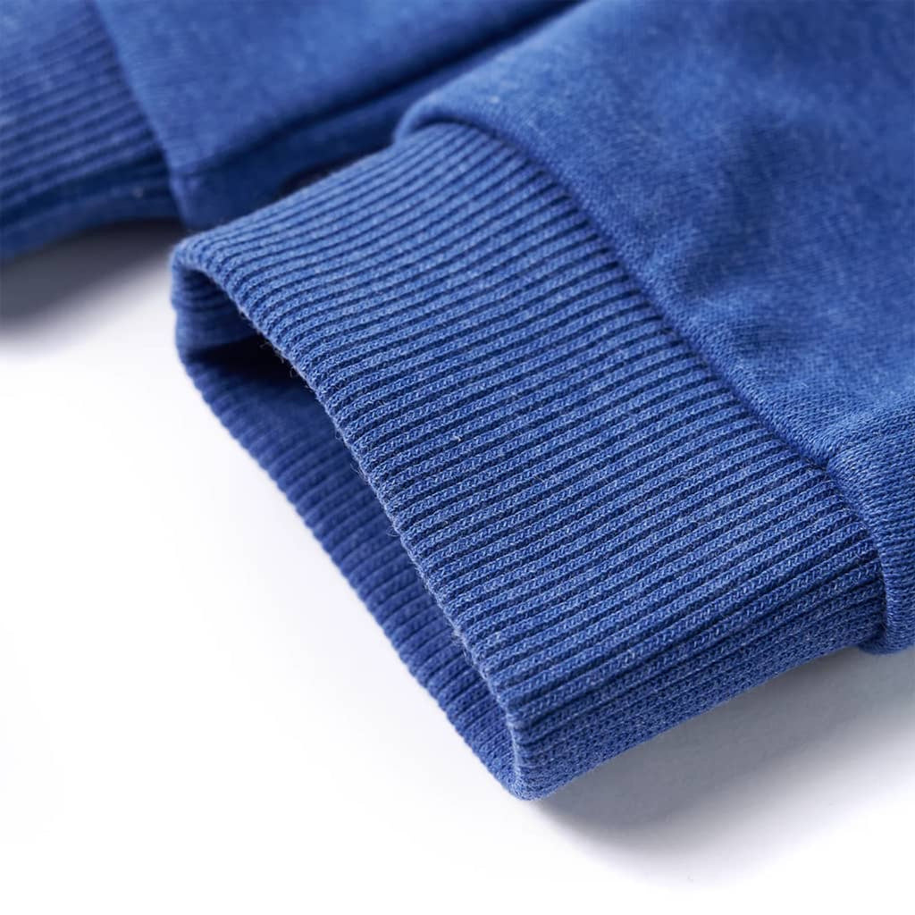 Kids'Sweatpants Melange Cotton Blue Melange 116 Kids' Bottoms Kids' Bottom 116