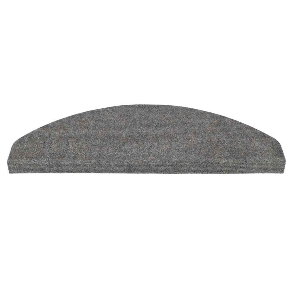 Stair Mats Self-Adhesive Needle Felt Fabric (95%Pes Grey 65 x 22.5 x 3.5 cm