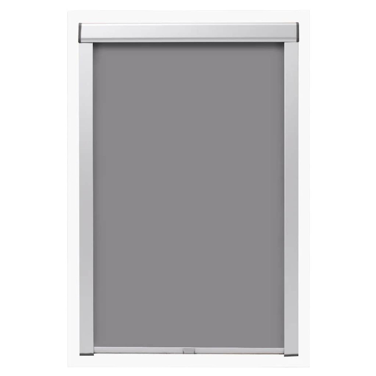Roller Blind Blackout Fabric Grey 39.7 x 77.4 cm Window Shade Window Covering