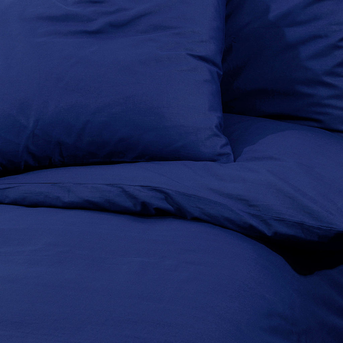 Duvet Cover Cotton Navy Blue 220 x 260 cm Bedding Bed Linen Bedroom Quilt