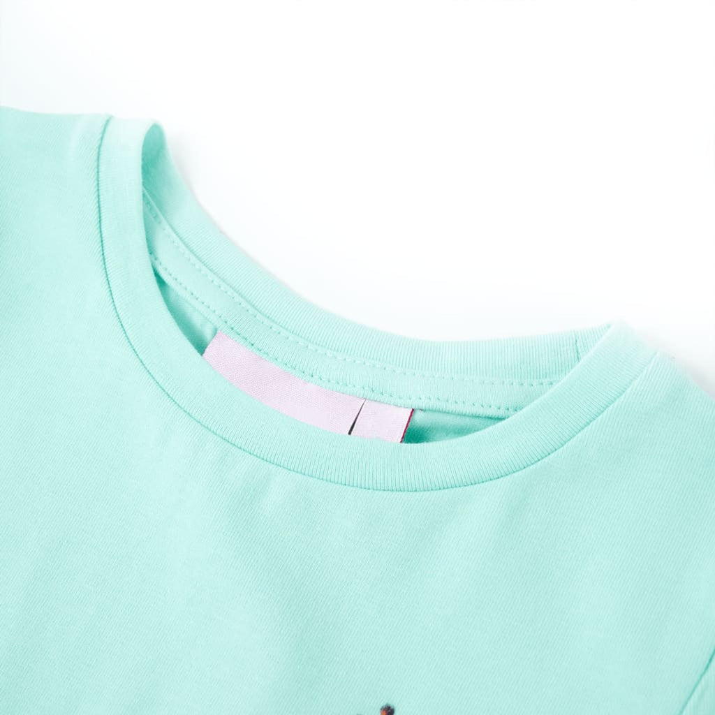 Kids T-Shirt Cotton Light Aqua 116 Children's Top Kids Clothing Kids Variant 2