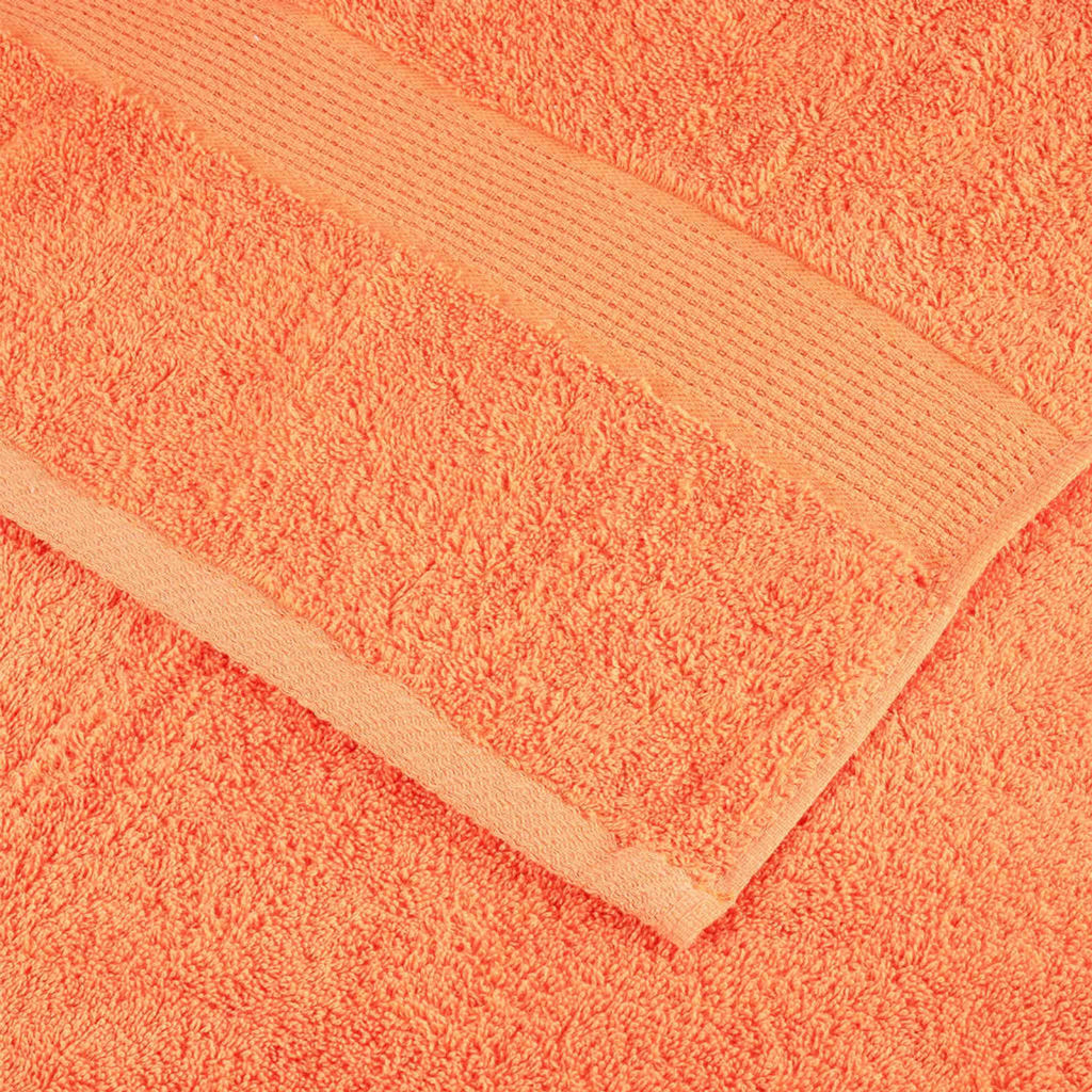 Towel Cotton Orange 200 x 100 cm Bathroom Bath Linen Home Towels 10 pcs SOLUND