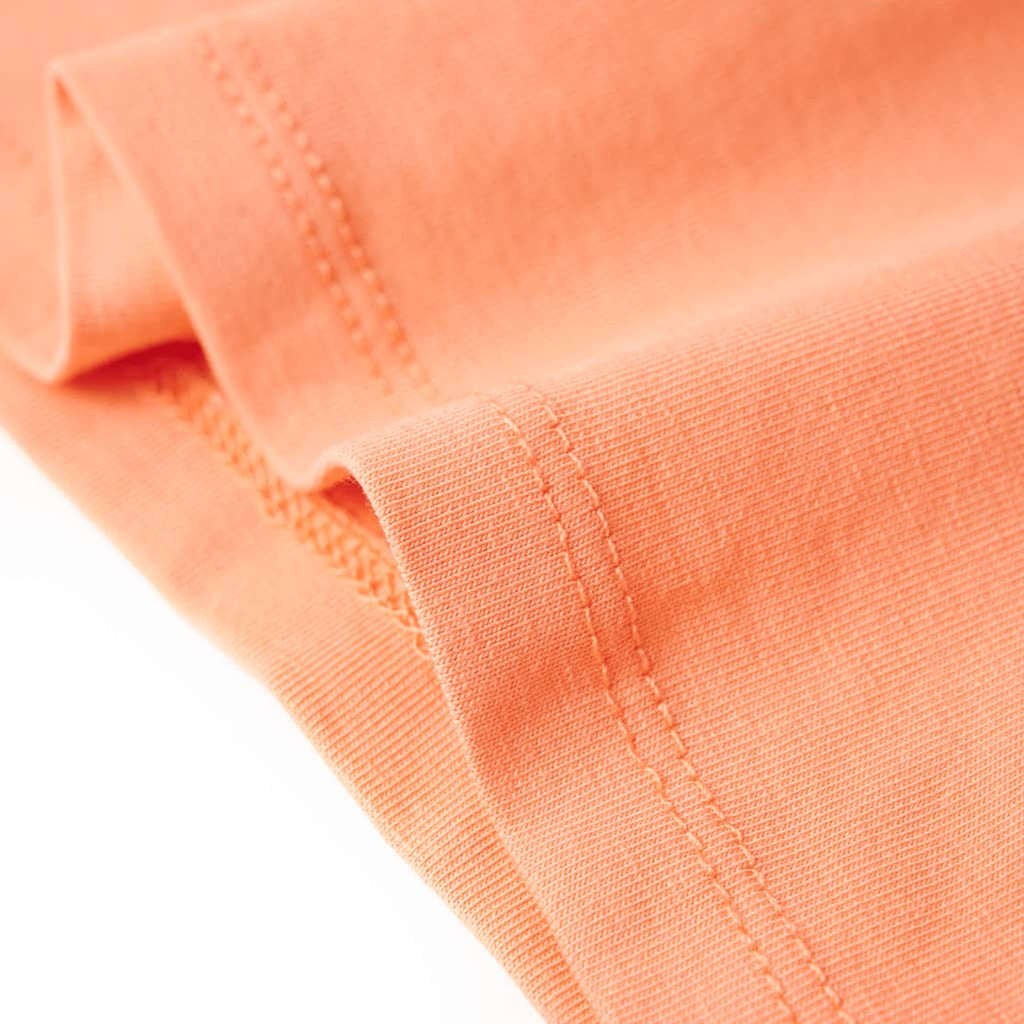 Kids T-Shirt Cotton Peach 128 Children's Top Kids Clothing Kids Wear Kids'