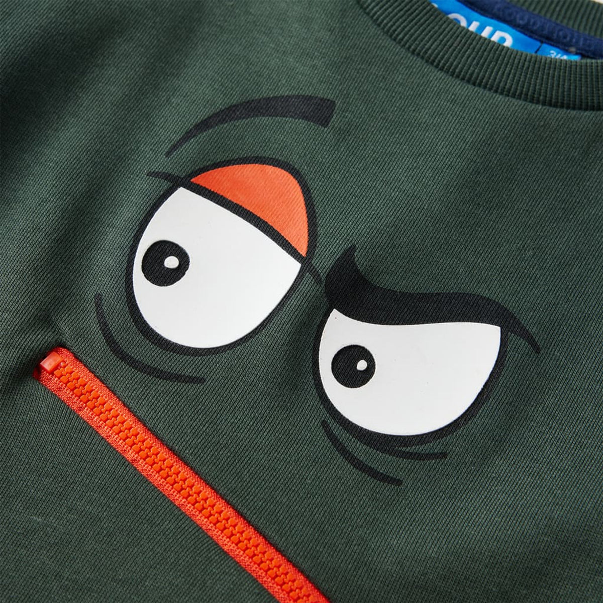 Sweatshirt Cotton Dark Green 92 Kids Clothing Children's Top Kids Variant 4