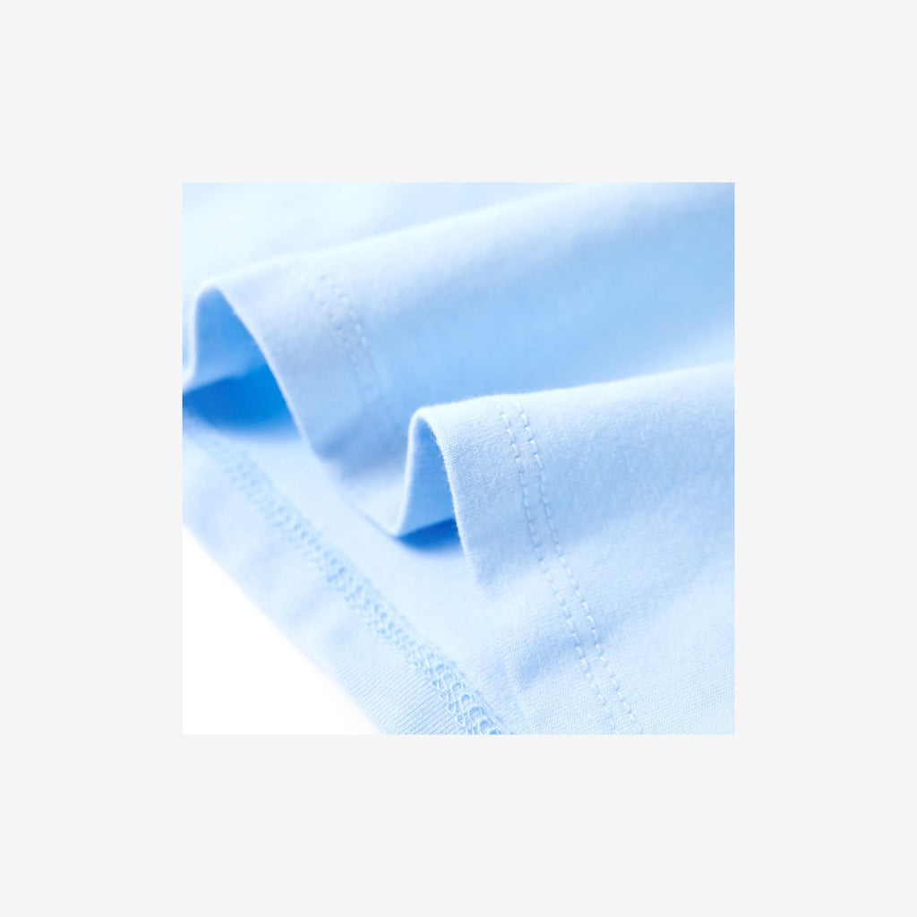 Kids T-Shirt Cotton Light Blue 116 Children's Top Kids Clothing Kids Wear 116