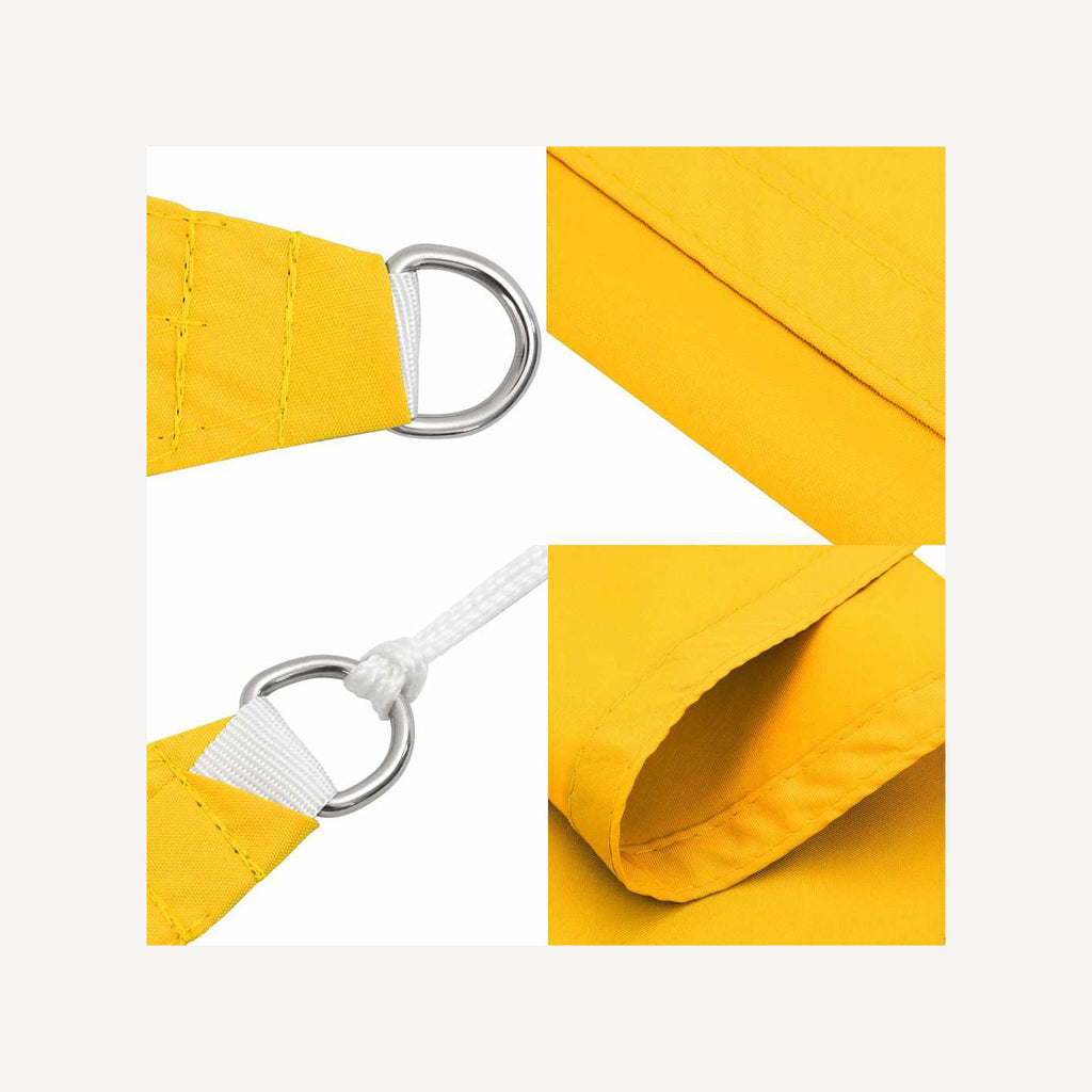 Sunshade Sail Oxford Fabric Yellow Water Resistant UV Resistant 300 x 500 cm