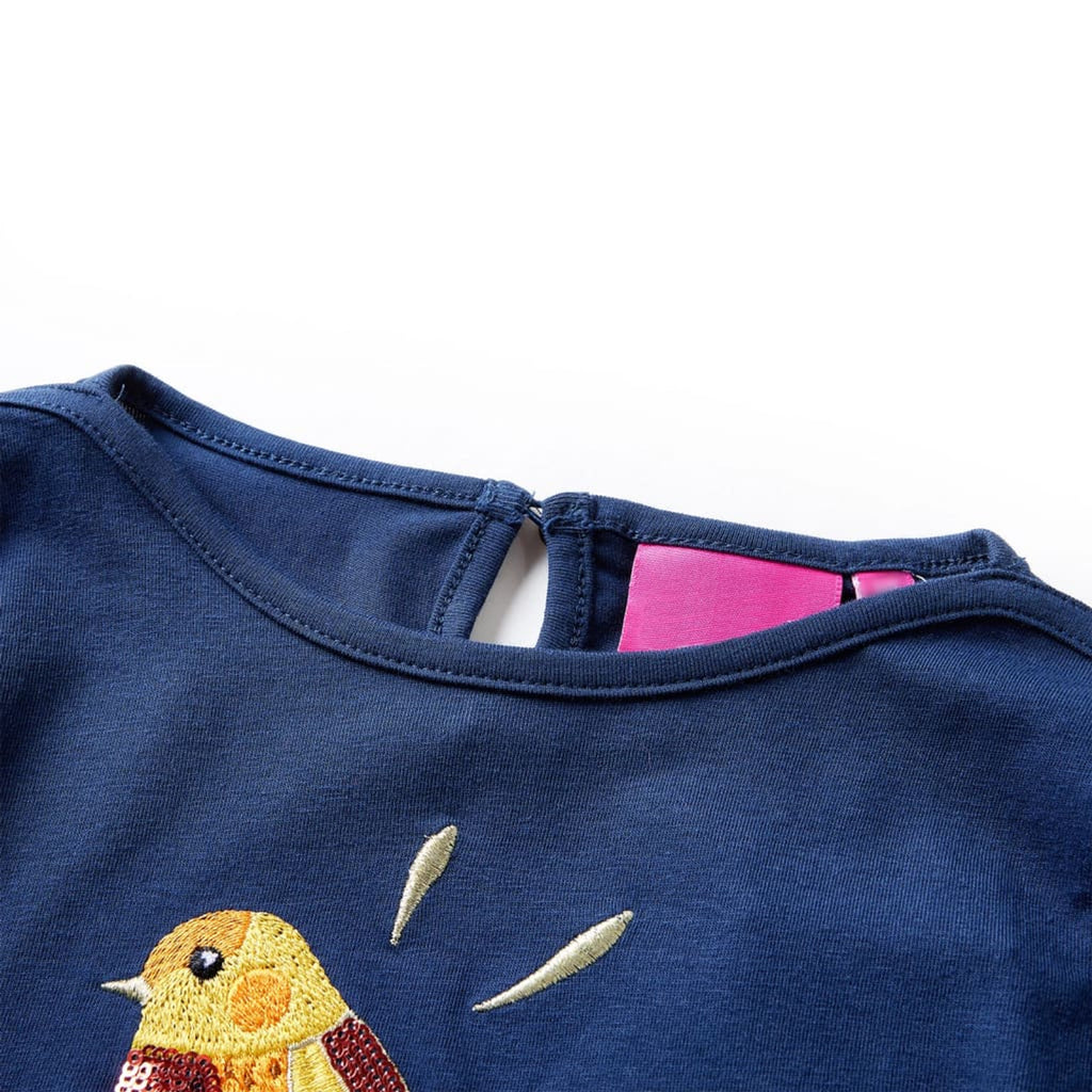 Kids T-Shirt Cotton Navy Blue 128 Children's Top Kids Clothing Kids Variant 10