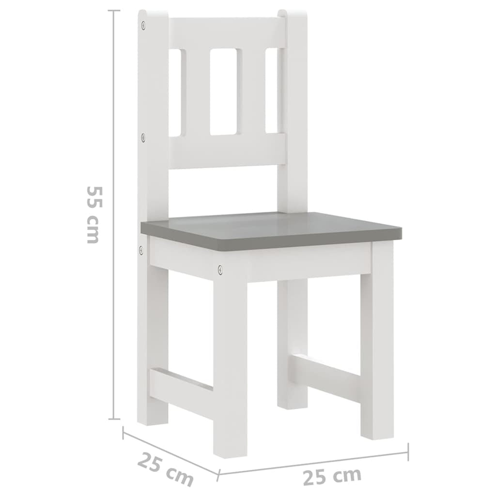 Table Mdf White 60 x 50 x 48 cm Furniture Home Dining Baby Toddler Variant 3