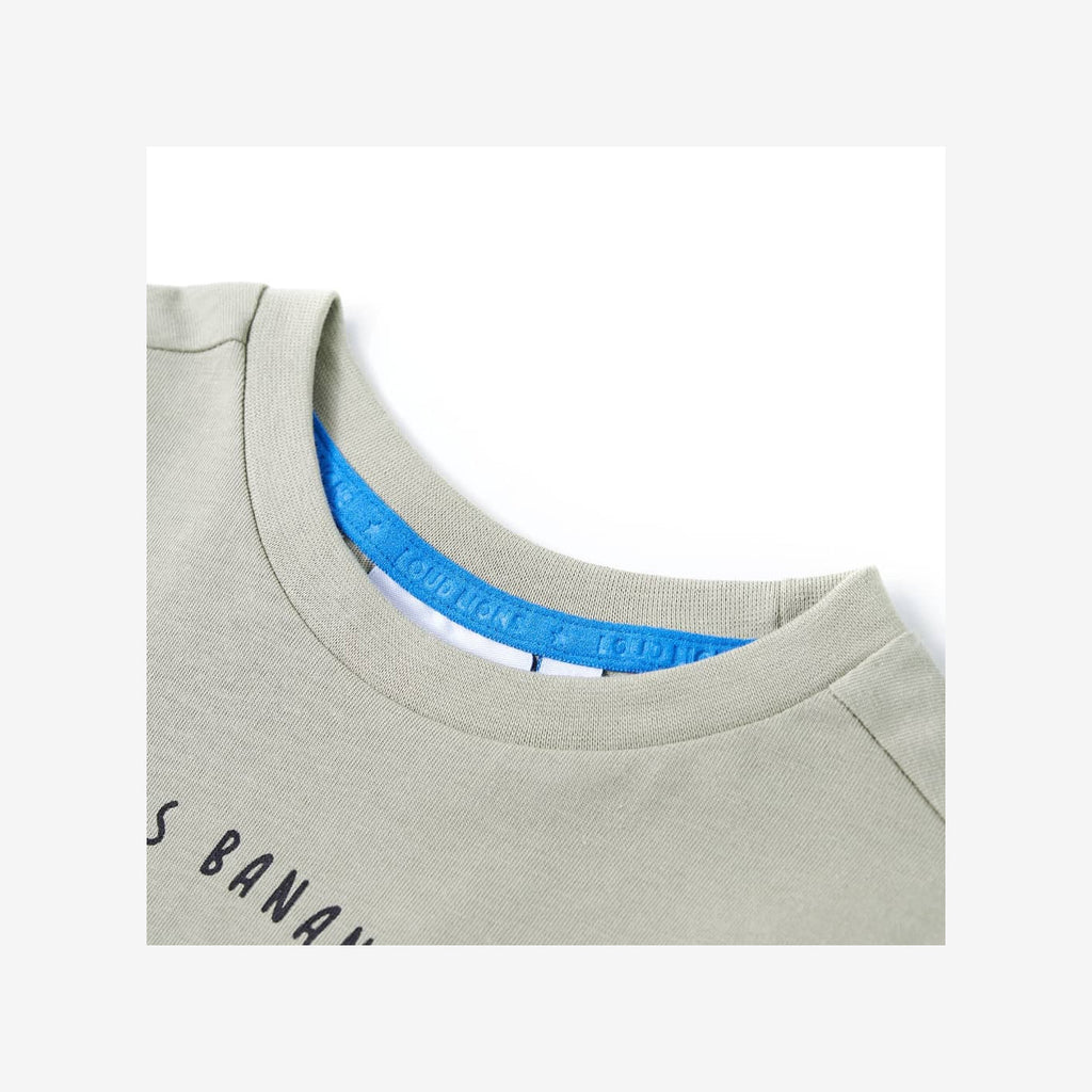 Kids T-Shirt Cotton Light Khaki 140 Children's Top Kids Clothing Kids Wear 140