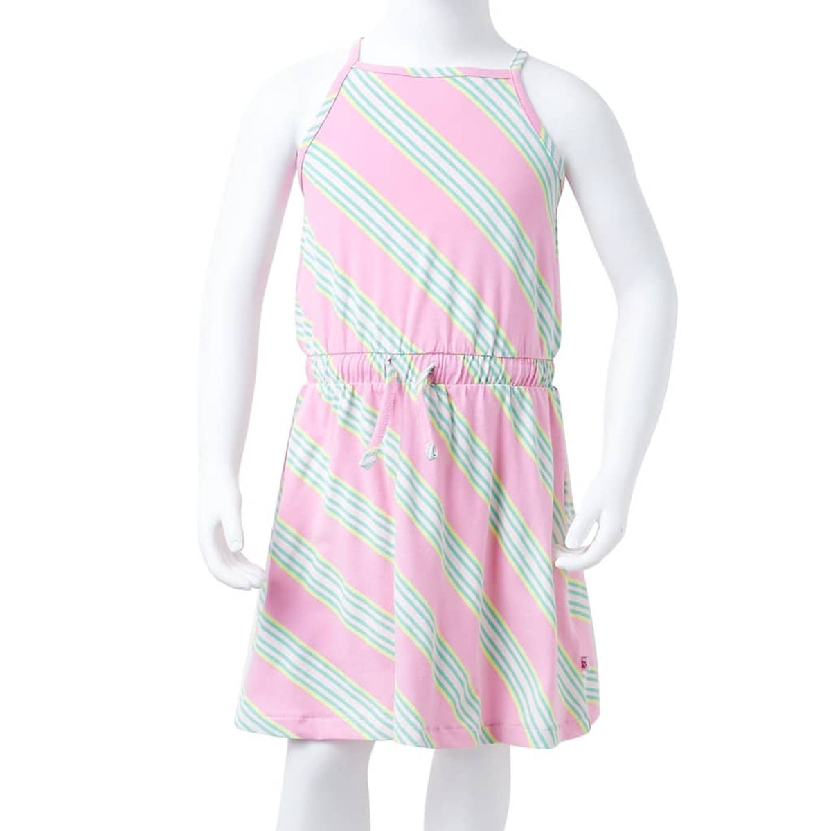 Dress Cotton Pink 104 Kids' Dresses Kids' Dresse Kids'Dress Drawstring 104