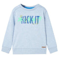 Sweatshirt Cotton Soft Blue Melange 104 Kids Clothing Children's Top Kids Wear