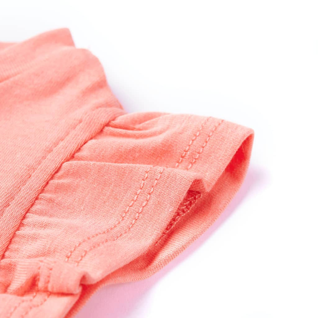 Kids T-Shirt Cotton Neon Coral 116 Children's Top Kids Clothing Kids Variant 2