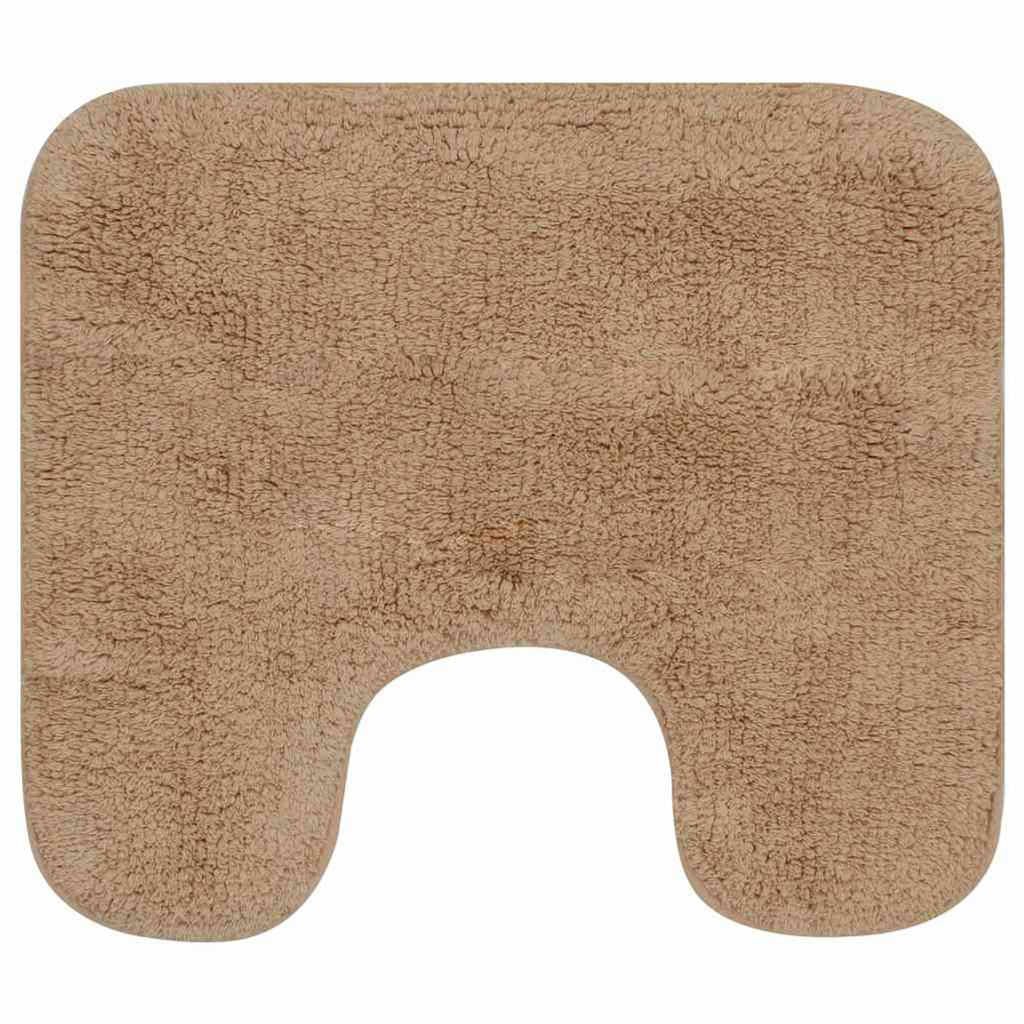 Bathroom Mat Cotton Beige 78 x 50 cm Floor Mat Home Non Slip Bath Mats & Rugs