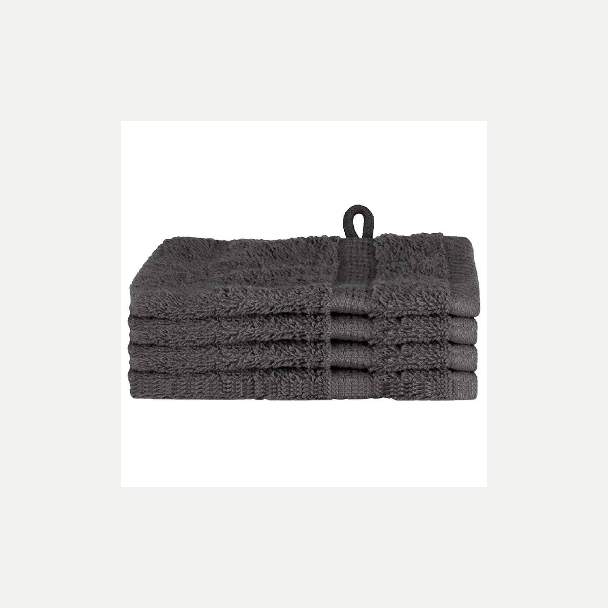 Towel Cotton Anthracite 15 x 21 cm Bathroom Bath Linen Home Towels 4 pcs Guest