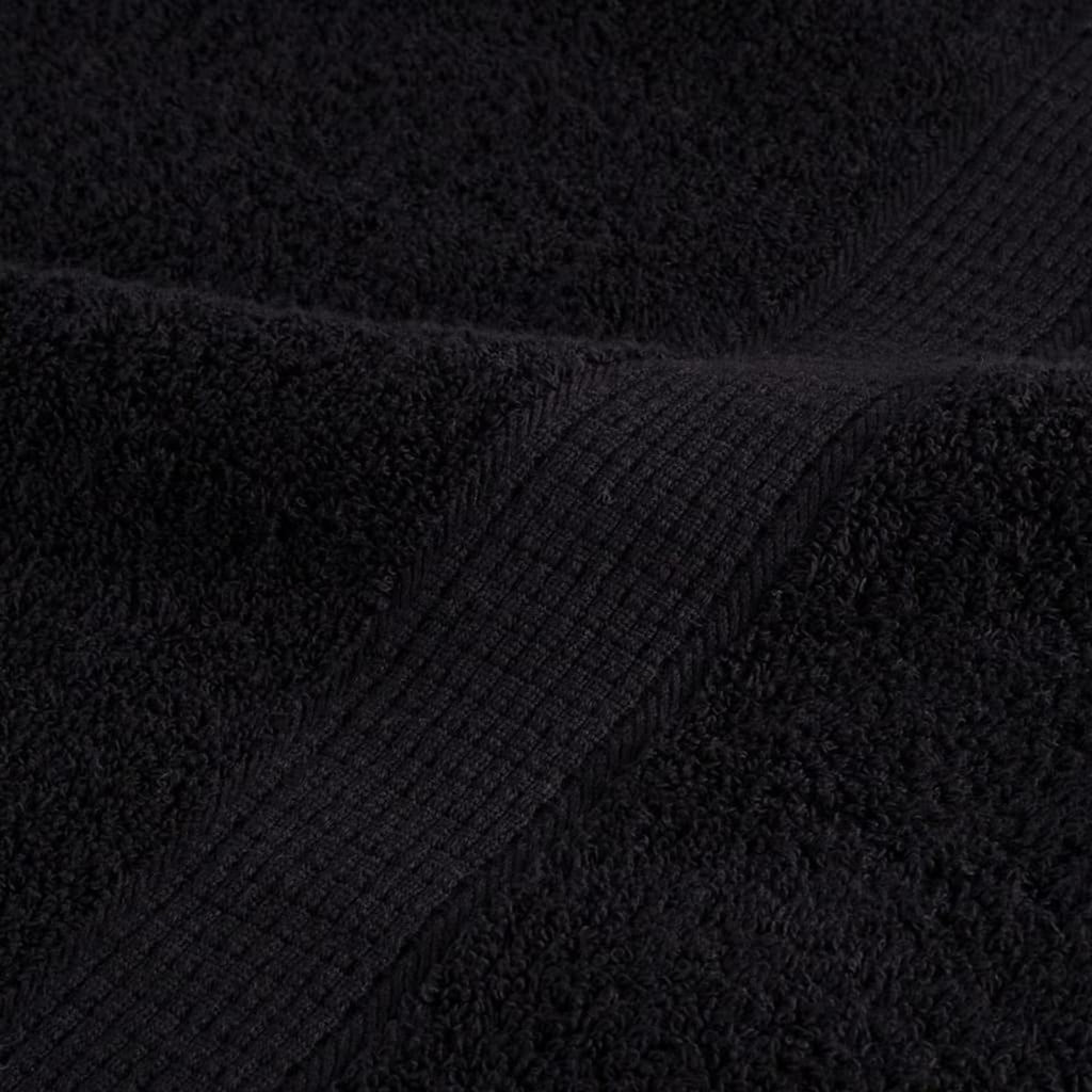 Towel Cotton Black 15 x 21 cm Bathroom Bath Linen Home Towels 10 pcs Guest