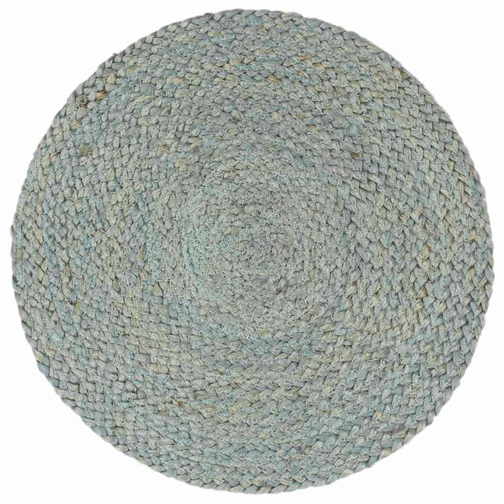 Placemats Plain Round Jute Oliver Green Floor Mat Home Non Slip Placemat 6 pcs