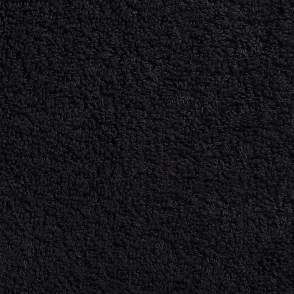 Towel Cotton Black 100 x 50 cm Bathroom Bath Linen Home Towels 10 Variant 2