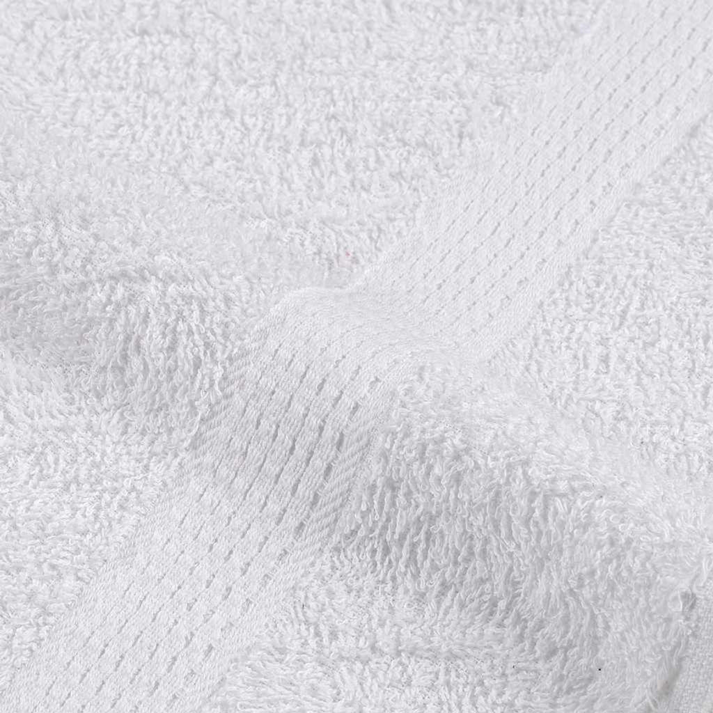Towel Cotton White 50 x 100 cm Bathroom Bath Linen Home Bath Towels & Flannels