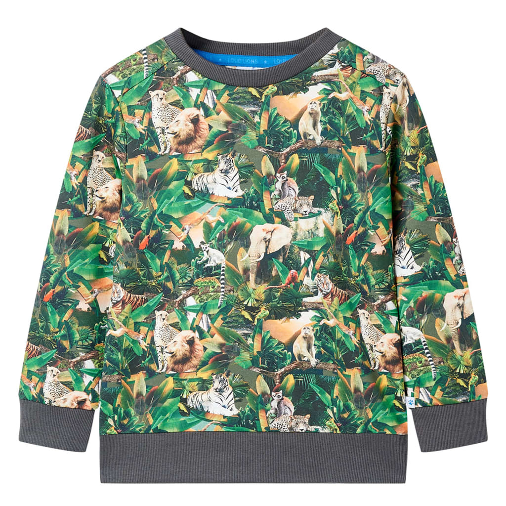 Sweatshirt Cotton Old Petrol 140 Kids Clothing Children's Top Kids Wear 140