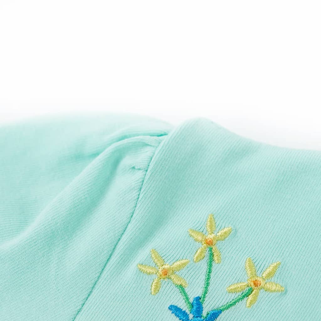 Kids T-Shirt Cotton Light Aqua 128 Children's Top Kids Clothing Kids Variant 4