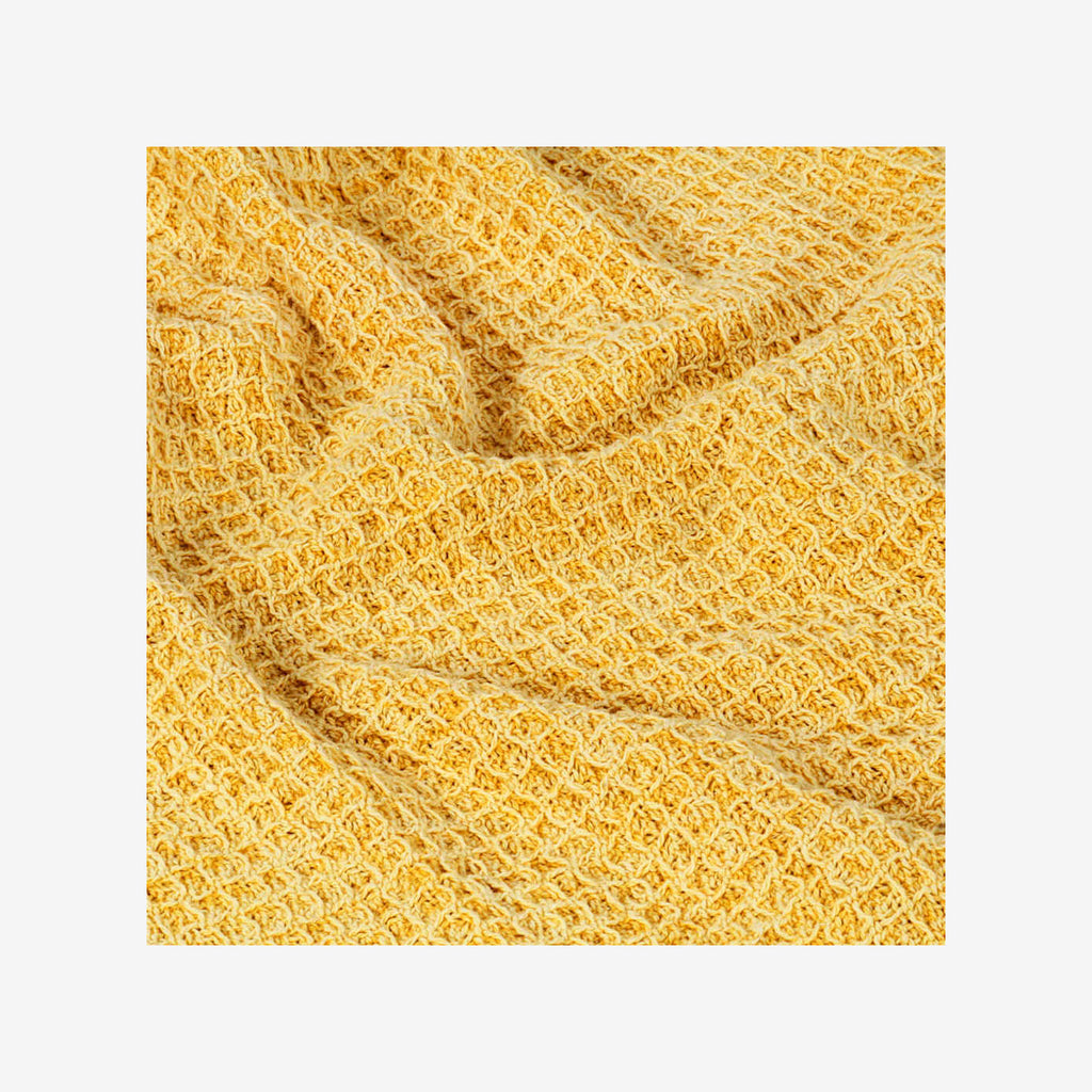 Throw Mustard Cotton Mustard Yellow 210 x 160 cm Blankets Blanket 210x160cm