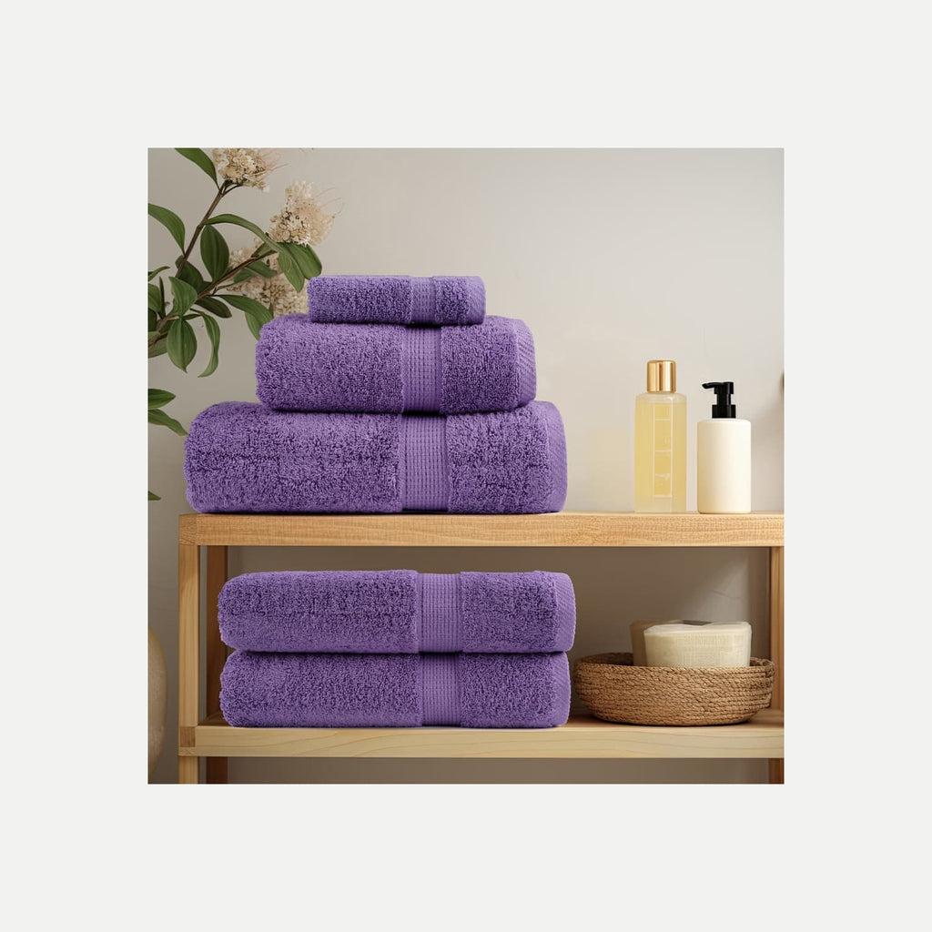 Towel Cotton Purple 150 x 100 cm Bathroom Bath Linen Home Towels 4 Variant 2