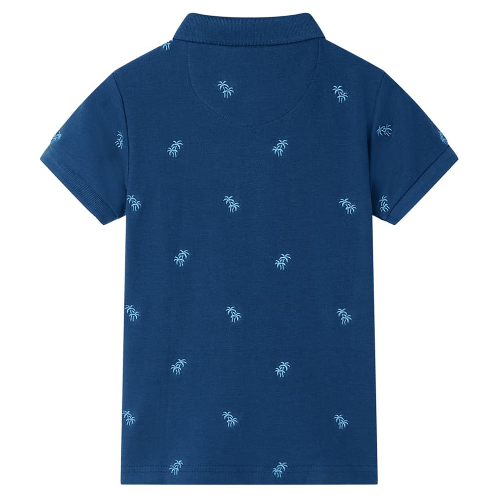 Kids'Polo Shirt Dark Cotton Dark Blue 92 Kids Clothing Children's Wear 92