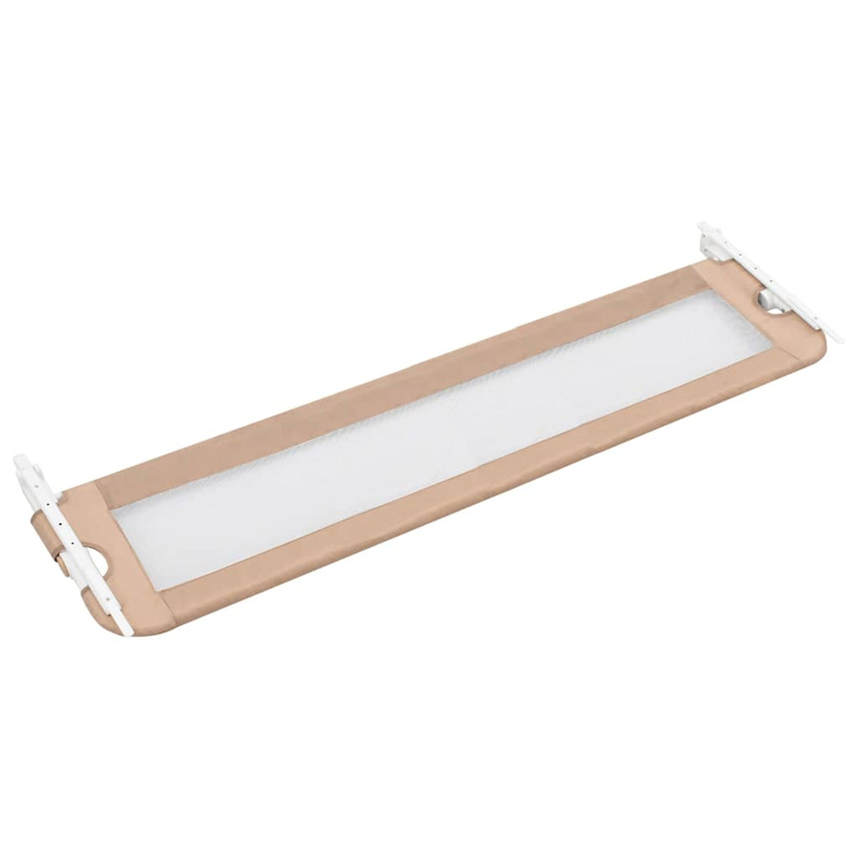 Toddler Safety Bed Rail Polyester Taupe 180 x 40.5 x 42 cm Child Bed Guard