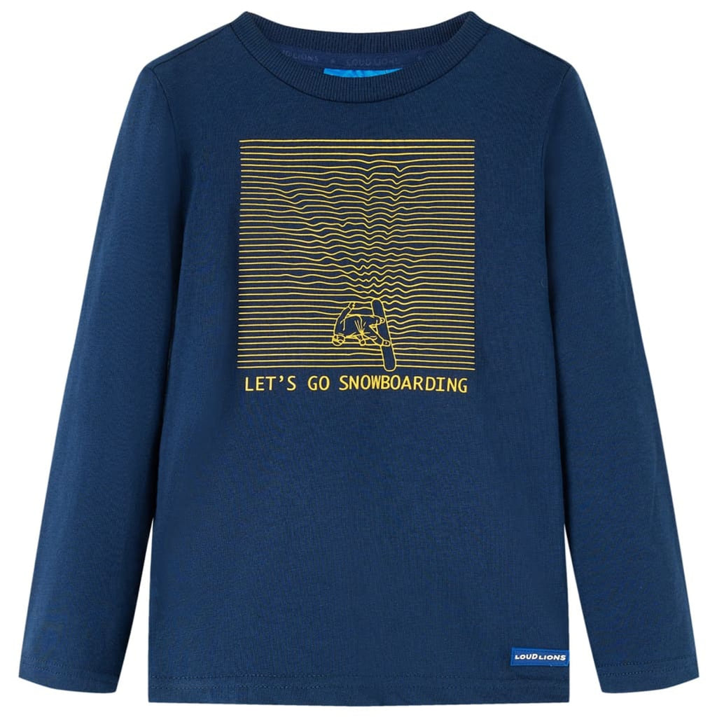 Kids T-Shirt Cotton Navy Blue 92 Children's Top Kids Clothing Kids Variant 3