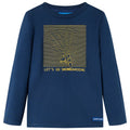 Kids T-Shirt Cotton Navy Blue 92 Children's Top Kids Clothing Kids Variant 3