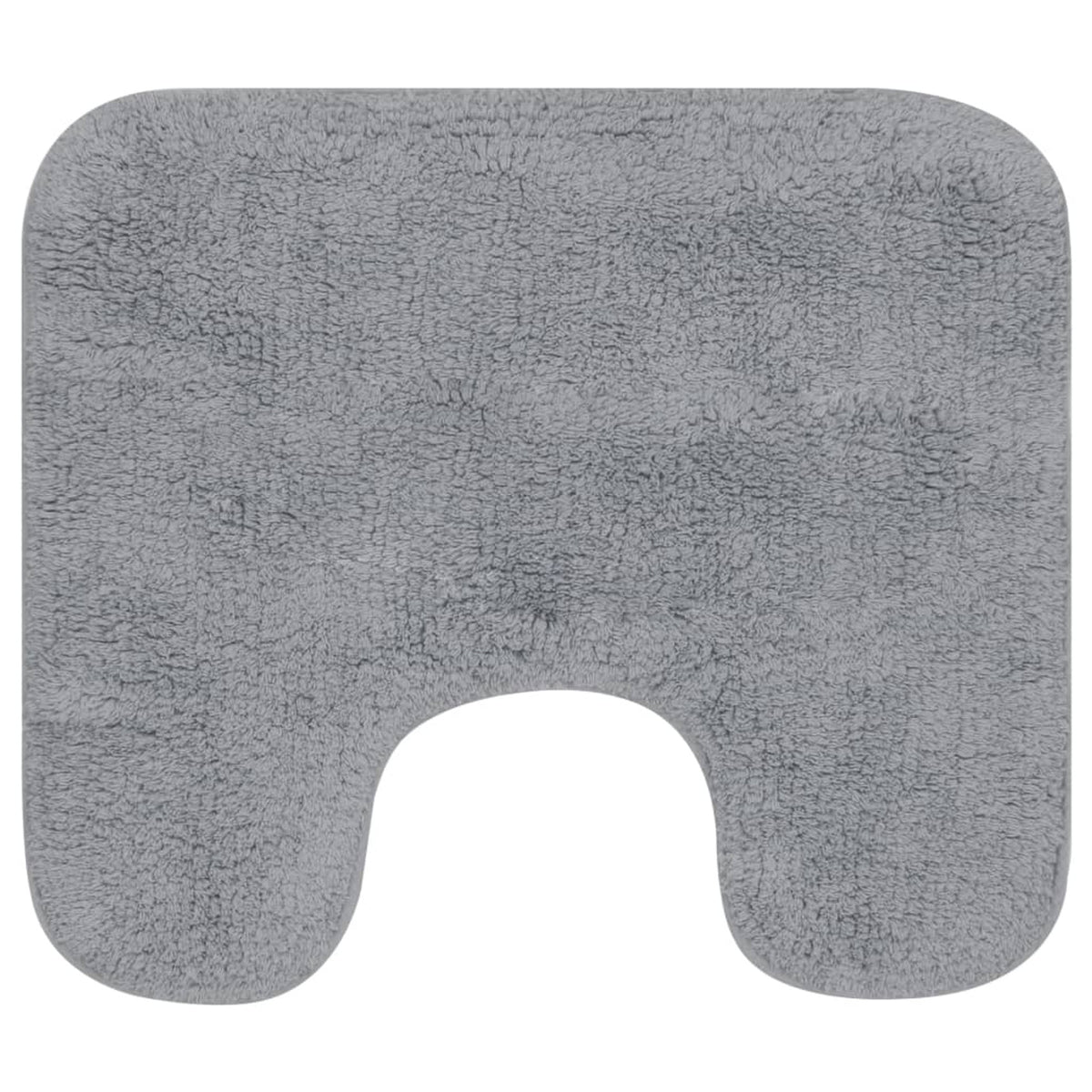 Bathroom Mat Cotton Grey 93 x 63 cm Floor Mat Home Non Slip Bath Mats & Rugs