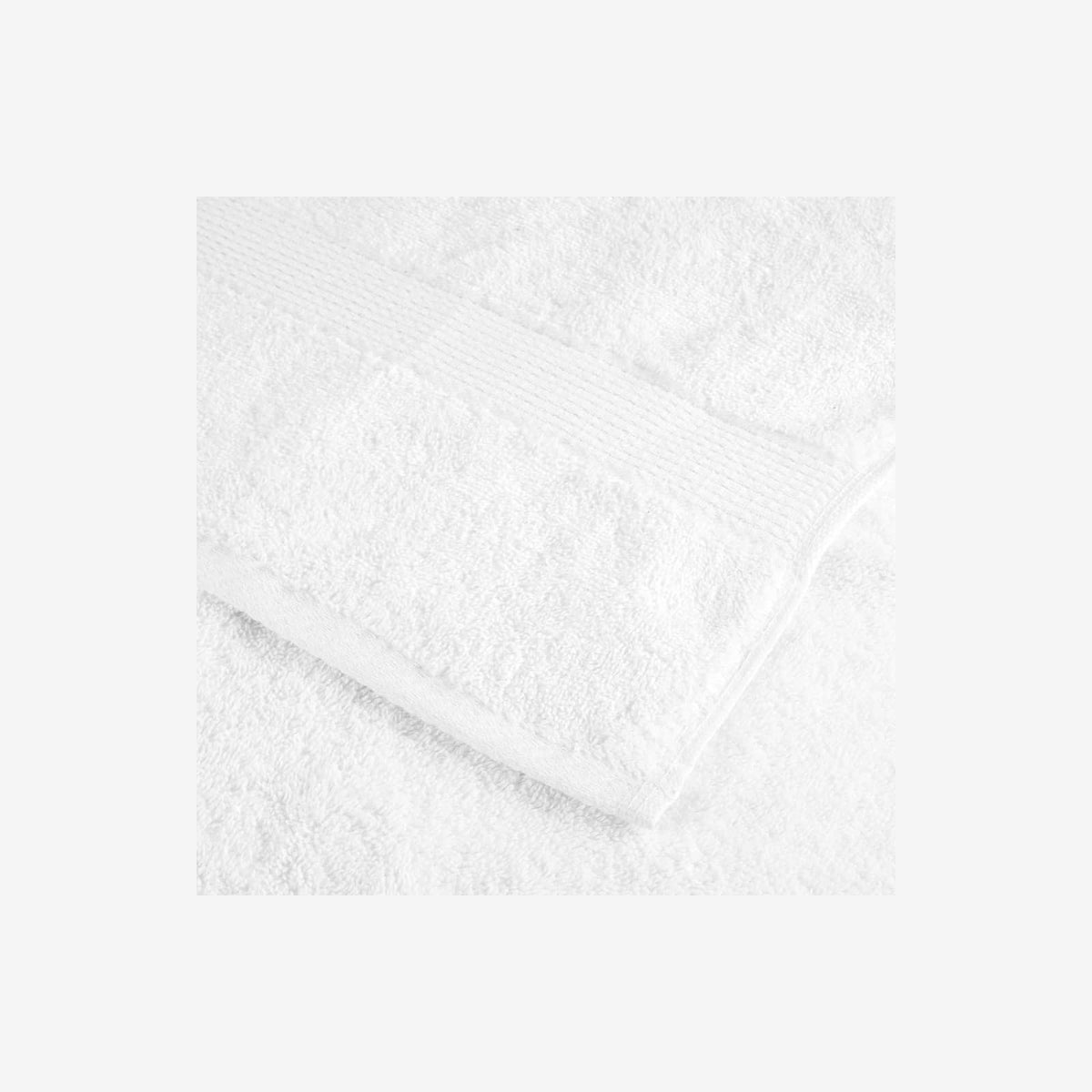Towel Cotton White 100 x 50 cm Bathroom Bath Linen Home Towels 2 pcs Variant 2