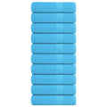 Towel Cotton Turquoise 140 x 70 cm Bathroom Bath Linen Home Towels 10 pcs