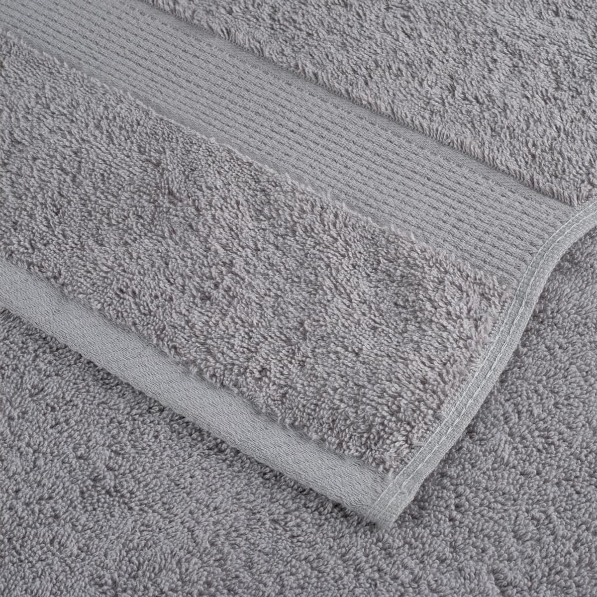 Towel Cotton Grey 50 x 30 cm Bathroom Bath Linen Home Towels 2 pcs Variant 2