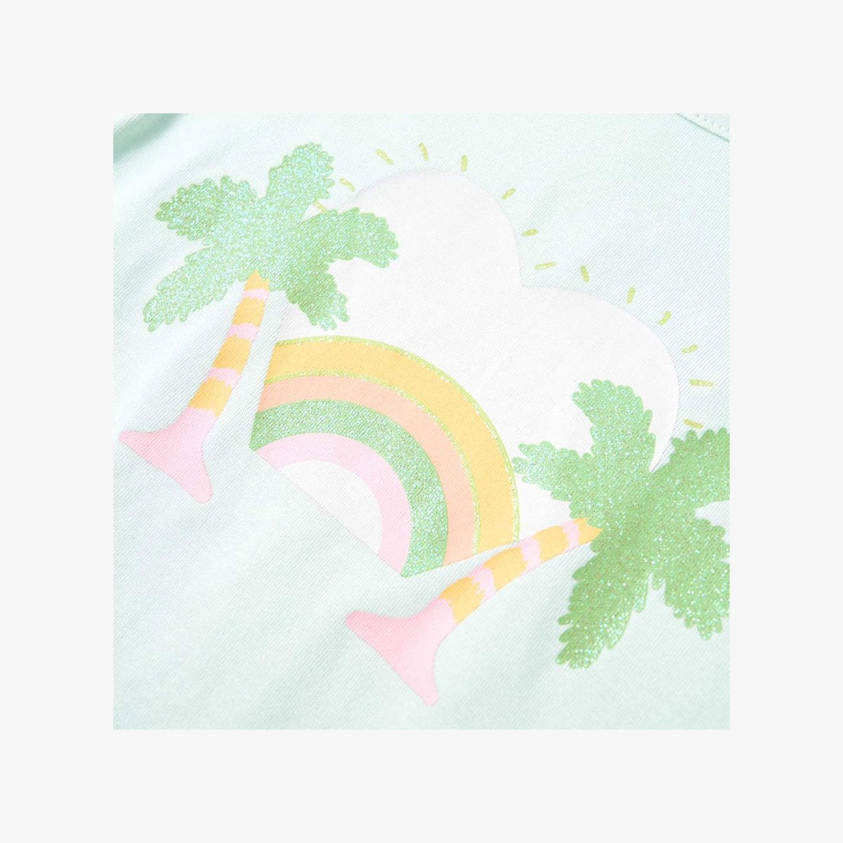 Kids T-Shirt Cotton Light Mint 128 Children's Top Kids Clothing Kids Wear 128