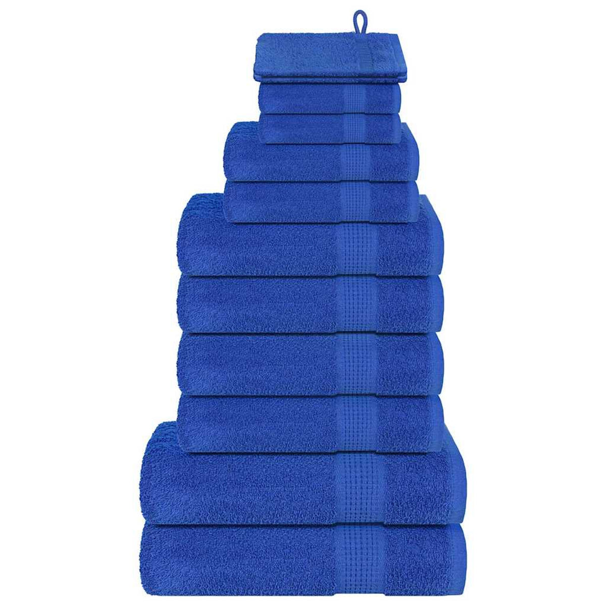 Towel Cotton Blue 15 x 21 cm Bathroom Bath Linen Home Bath Towels & Flannels